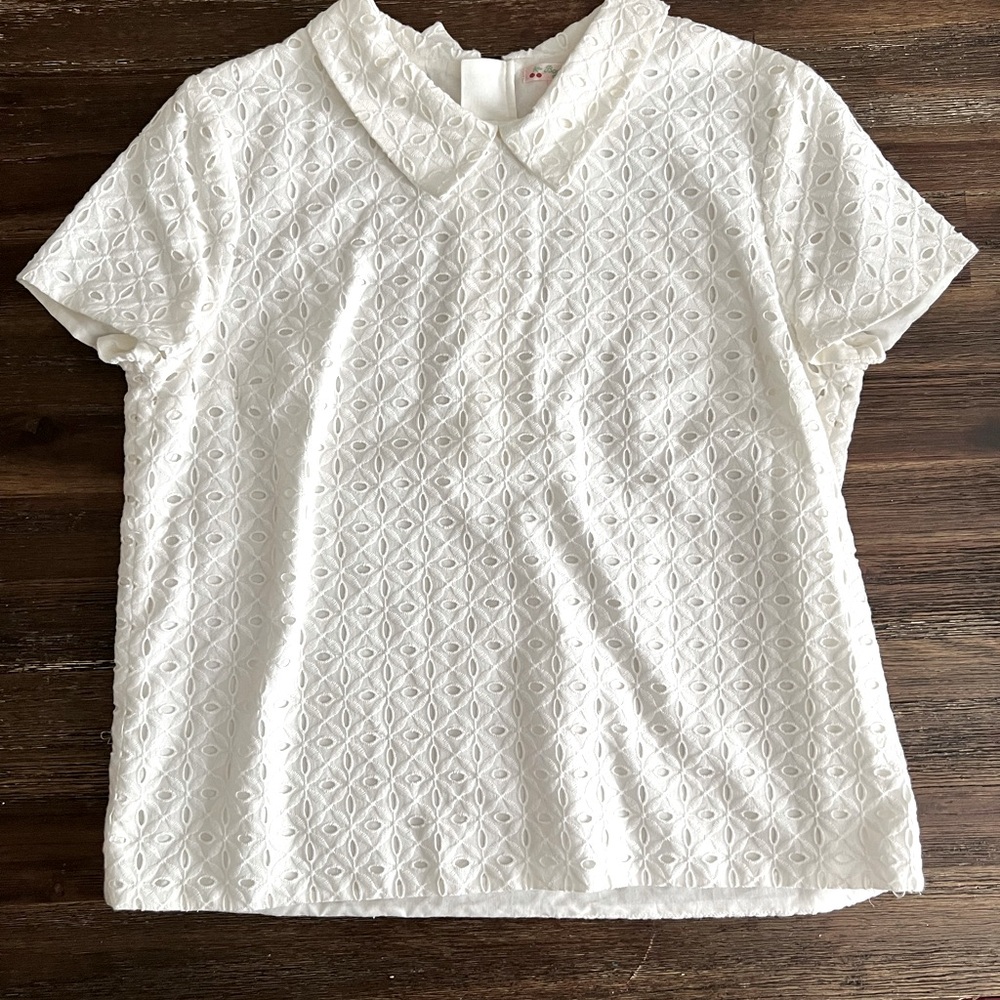 BONPOINT white blouse NWT